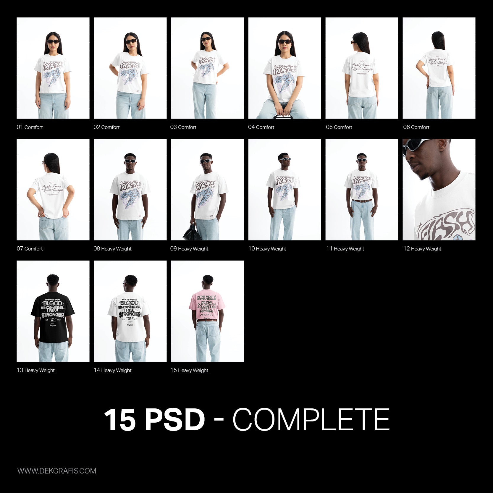 Premium Regular T-Shirt Man and Woman Mockup 2025