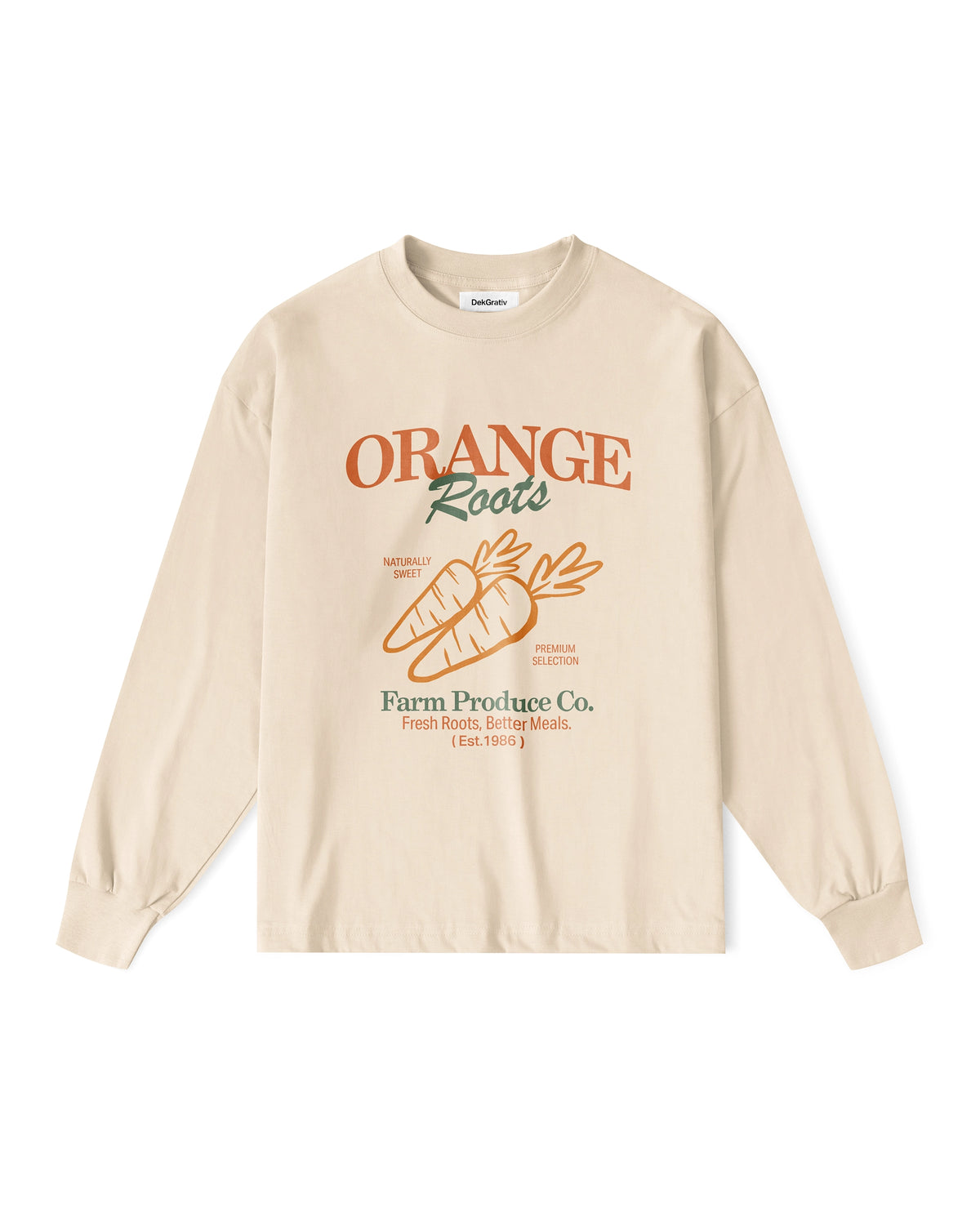6 Relaxed Fit Long Sleeve Tees Mockups 2026