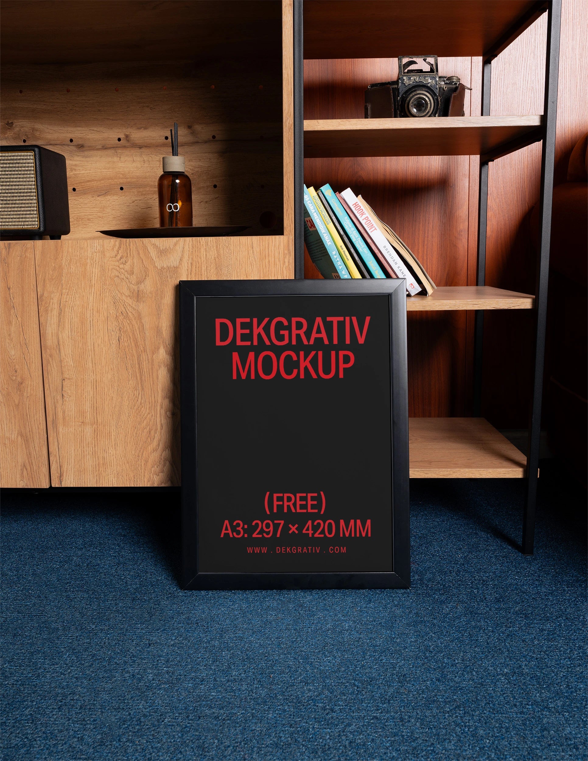 Free A3 Framed Poster Mockup