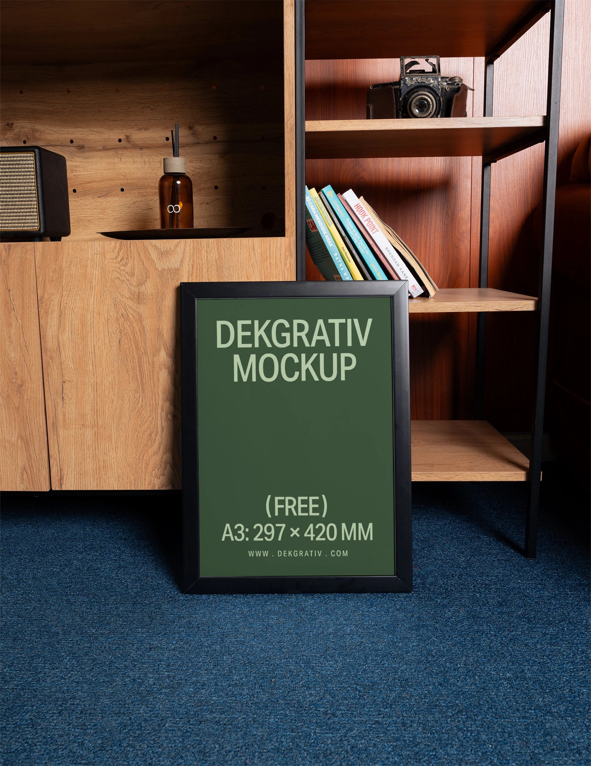 Free A3 Framed Poster Mockup
