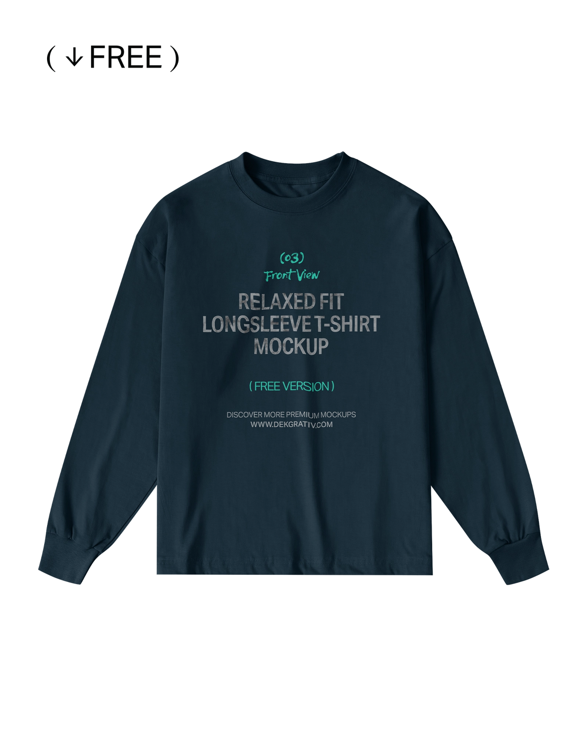 Free Relaxed Fit Longsleeve Tees Mockups 03