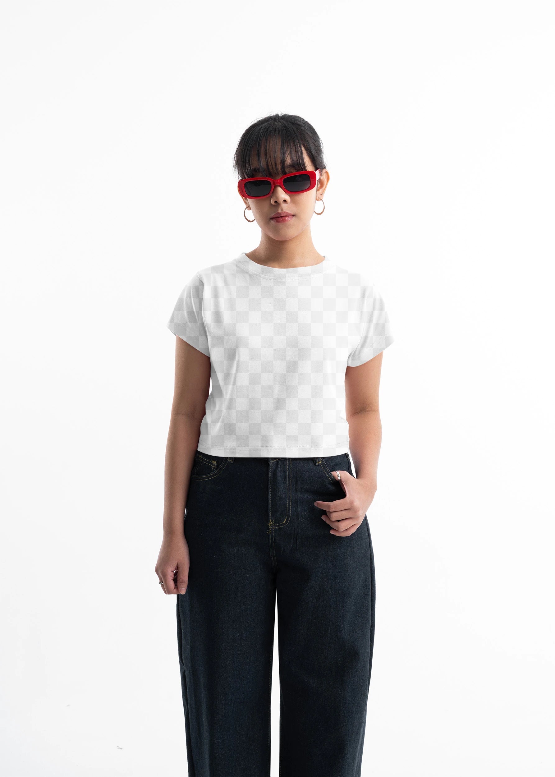 Free Baby Tees Women Mockup