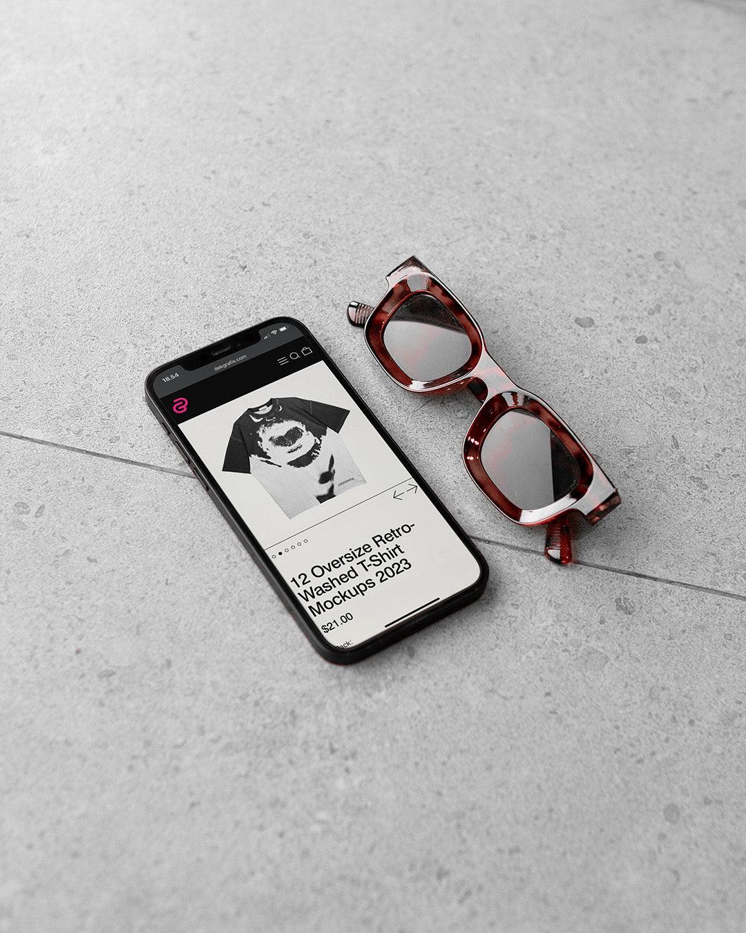 8 Realistic iPhone Mockups (1170x2532px)