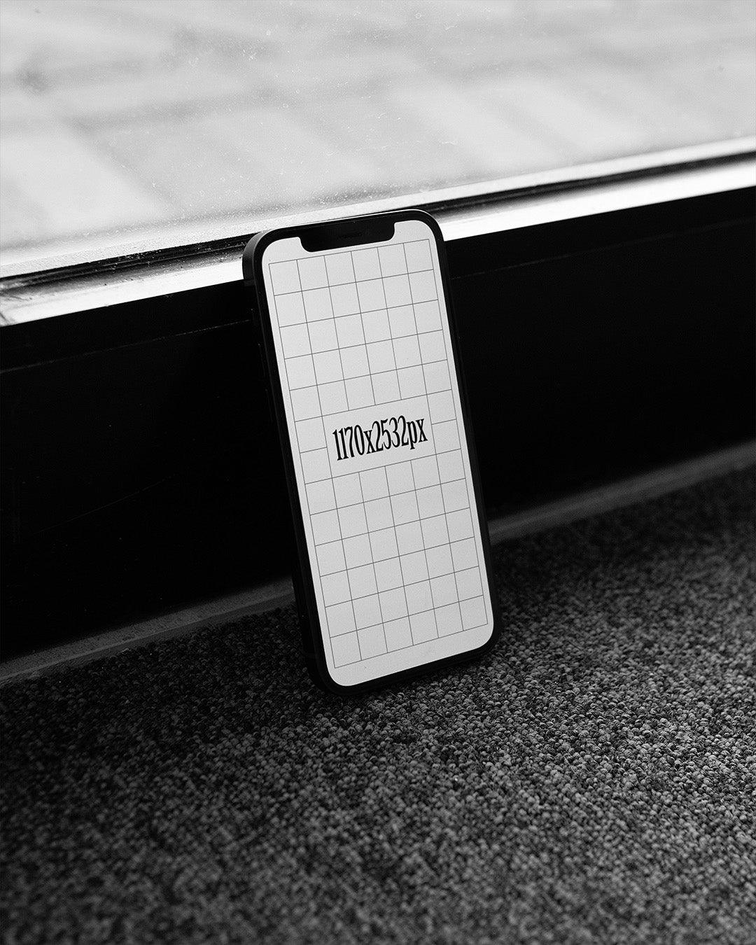 8 Realistic iPhone Mockups (1170x2532px)