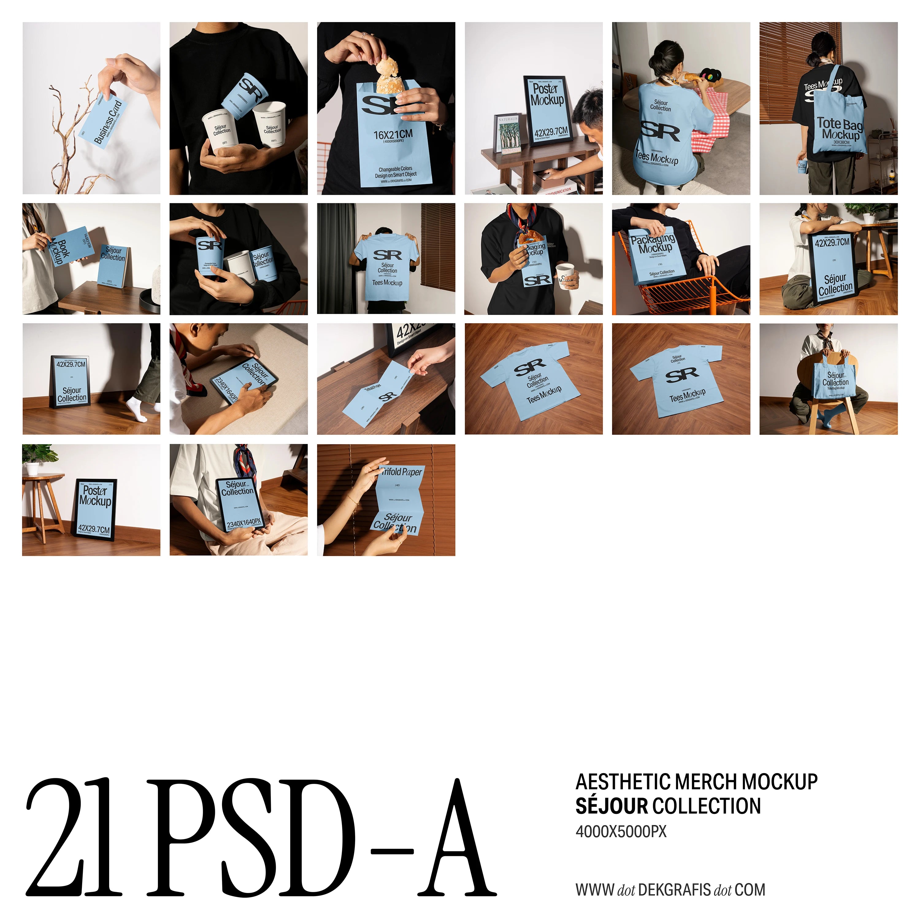 42 Aesthetic Merch Mockup SR Collection