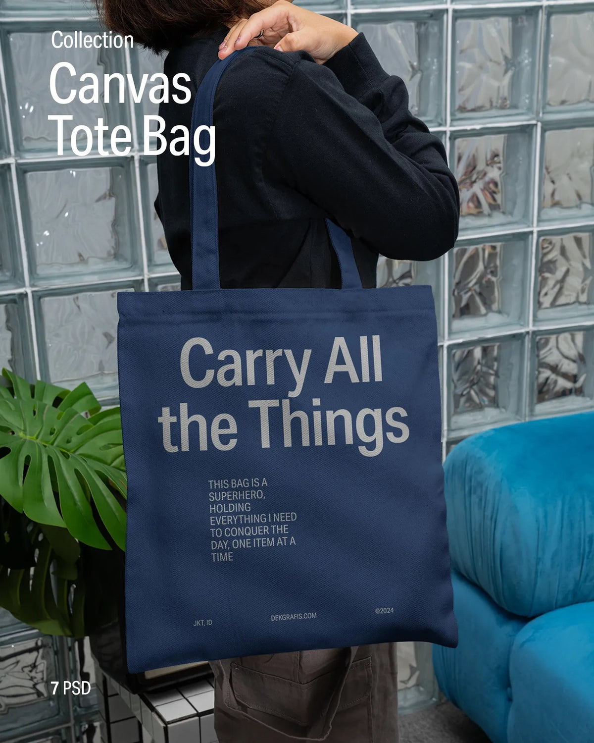 7 Canvas Tote Bag Mockups 2024