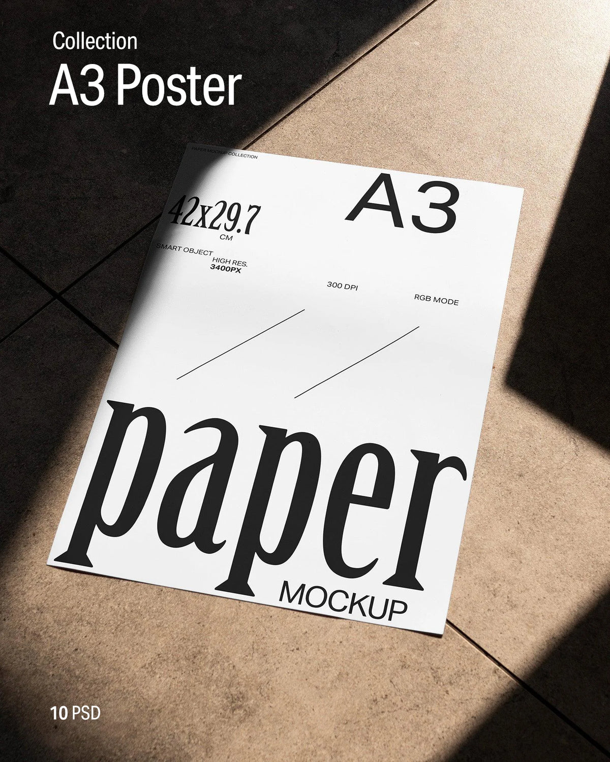 10 A3 Poster Mockups 2023