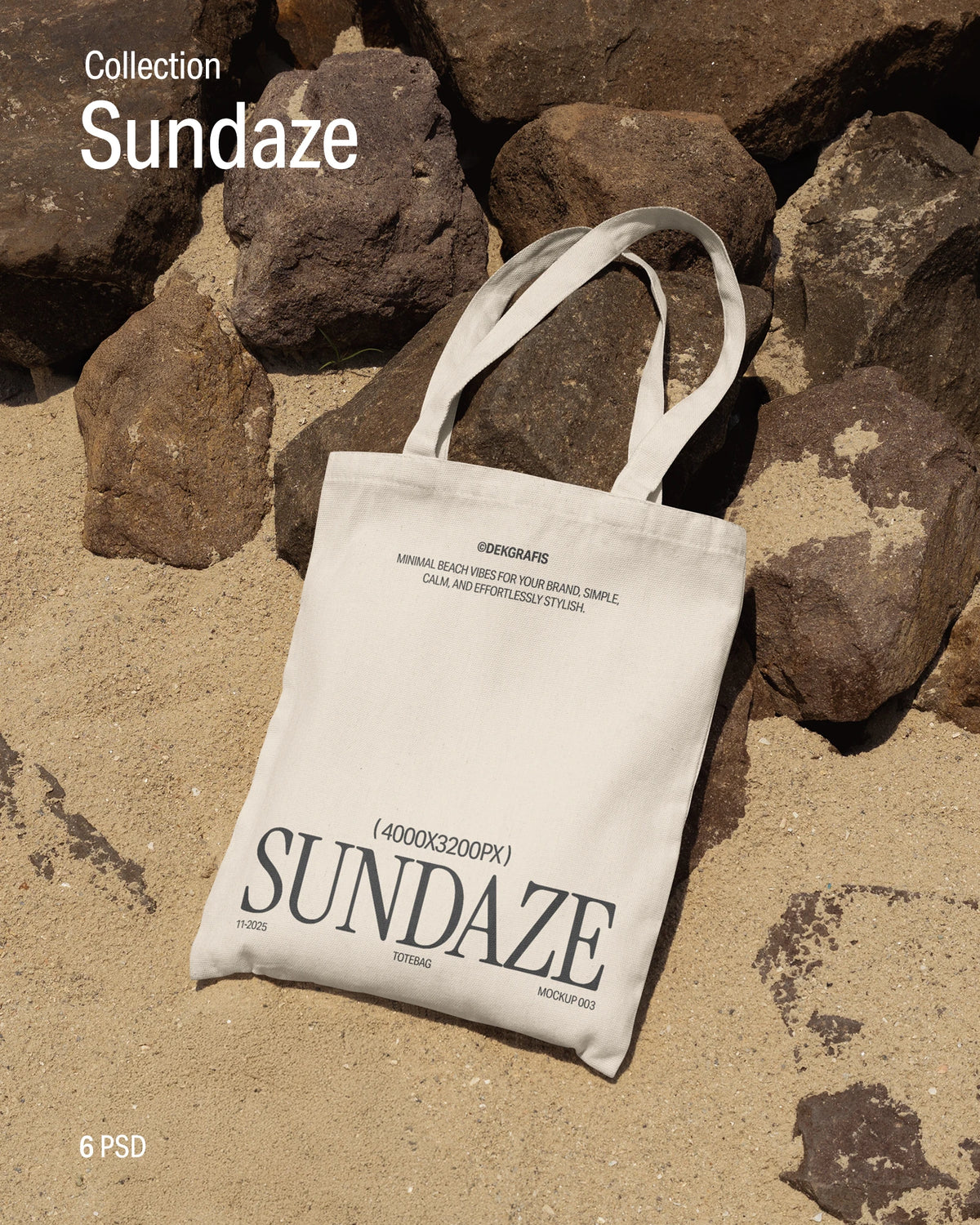 6 Tote Bag Mockups SDC 2025