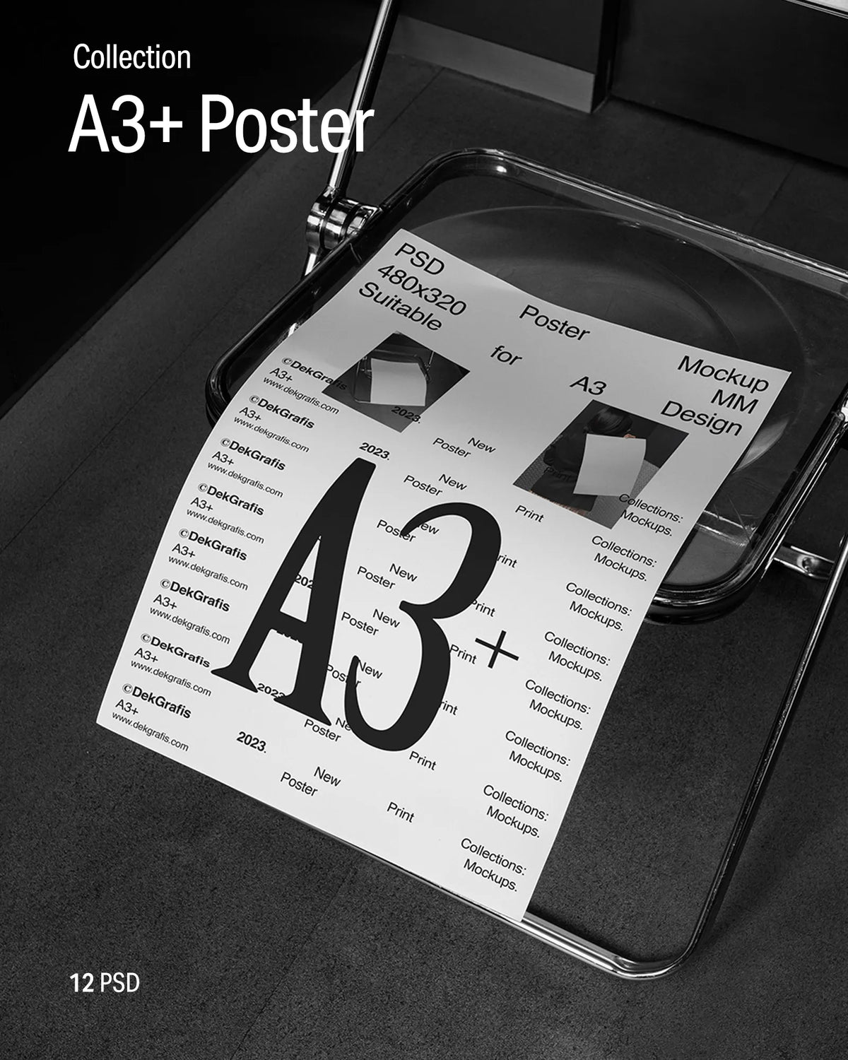 12 A3+ Poster Mockups 2024