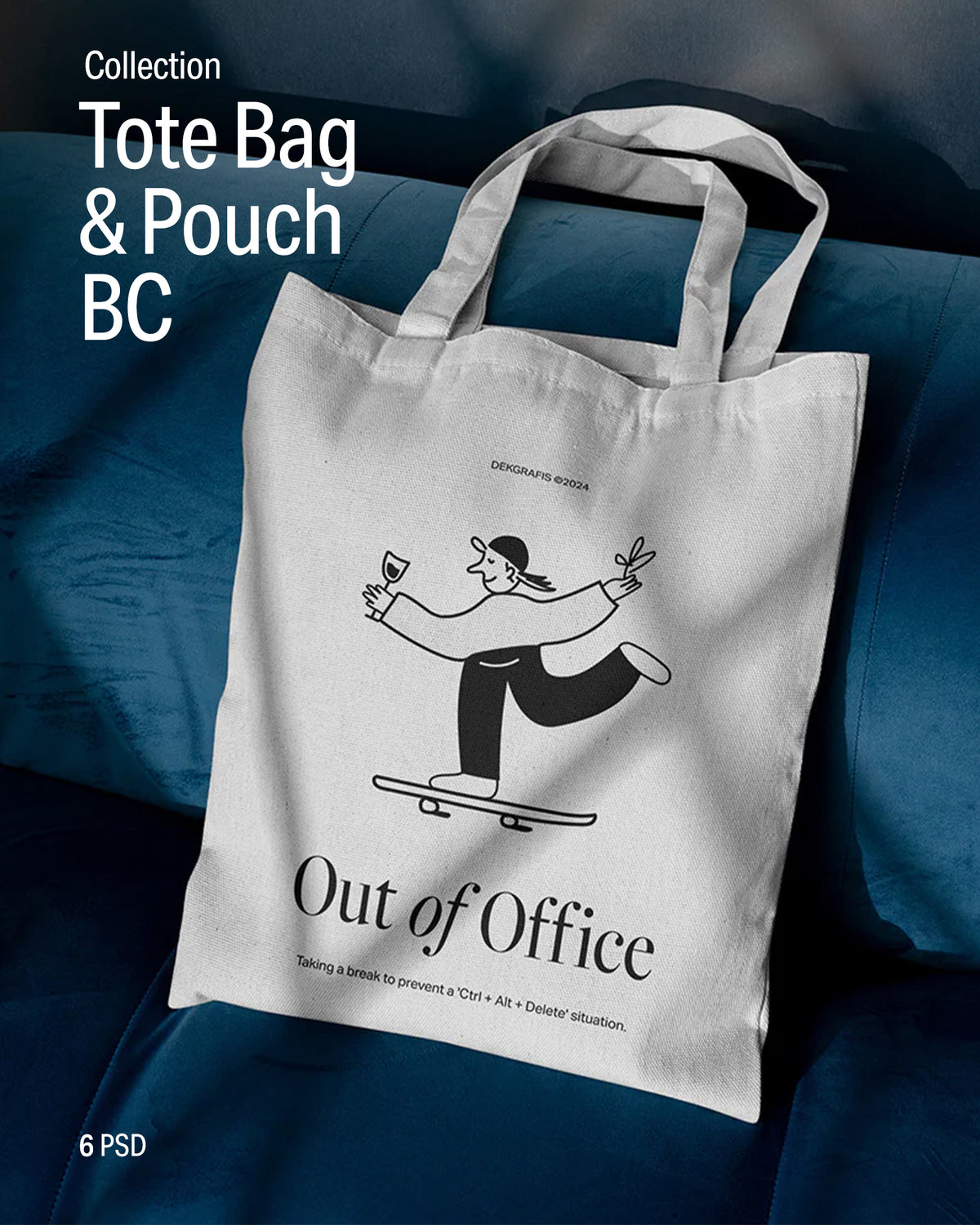 6 Tote Bag & Pouch Mockups BC 2024