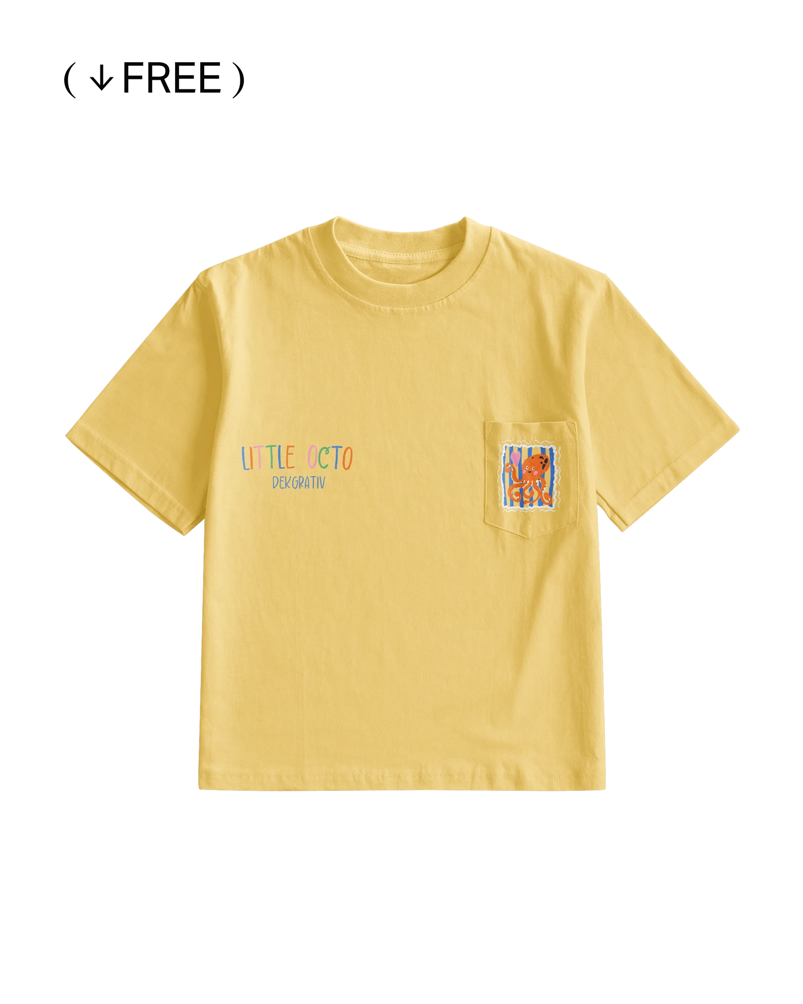 Free Pocket Tees Kids Mockup 01