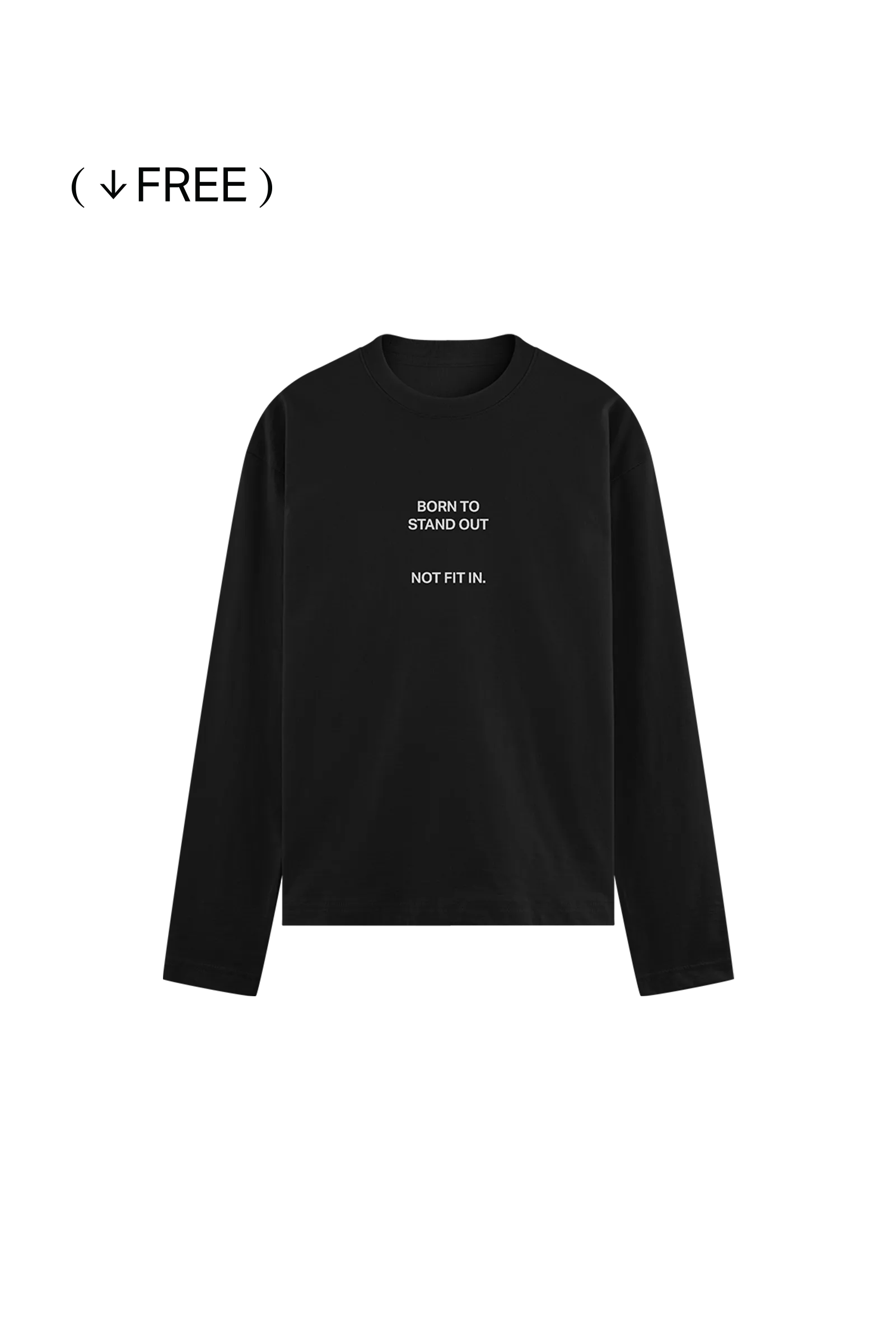Free Long Sleeve T-Shirt Mockup 01