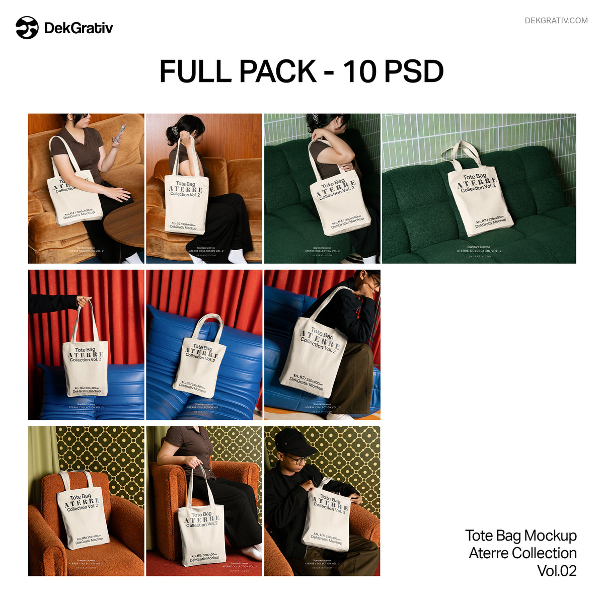 10 Tote Bag Mockups Aterre Collection Vol 2
