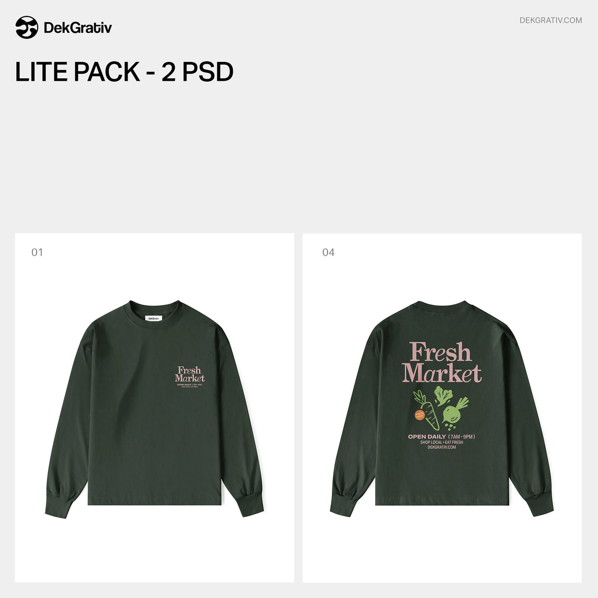 6 Relaxed Fit Long Sleeve Tees Mockups 2026