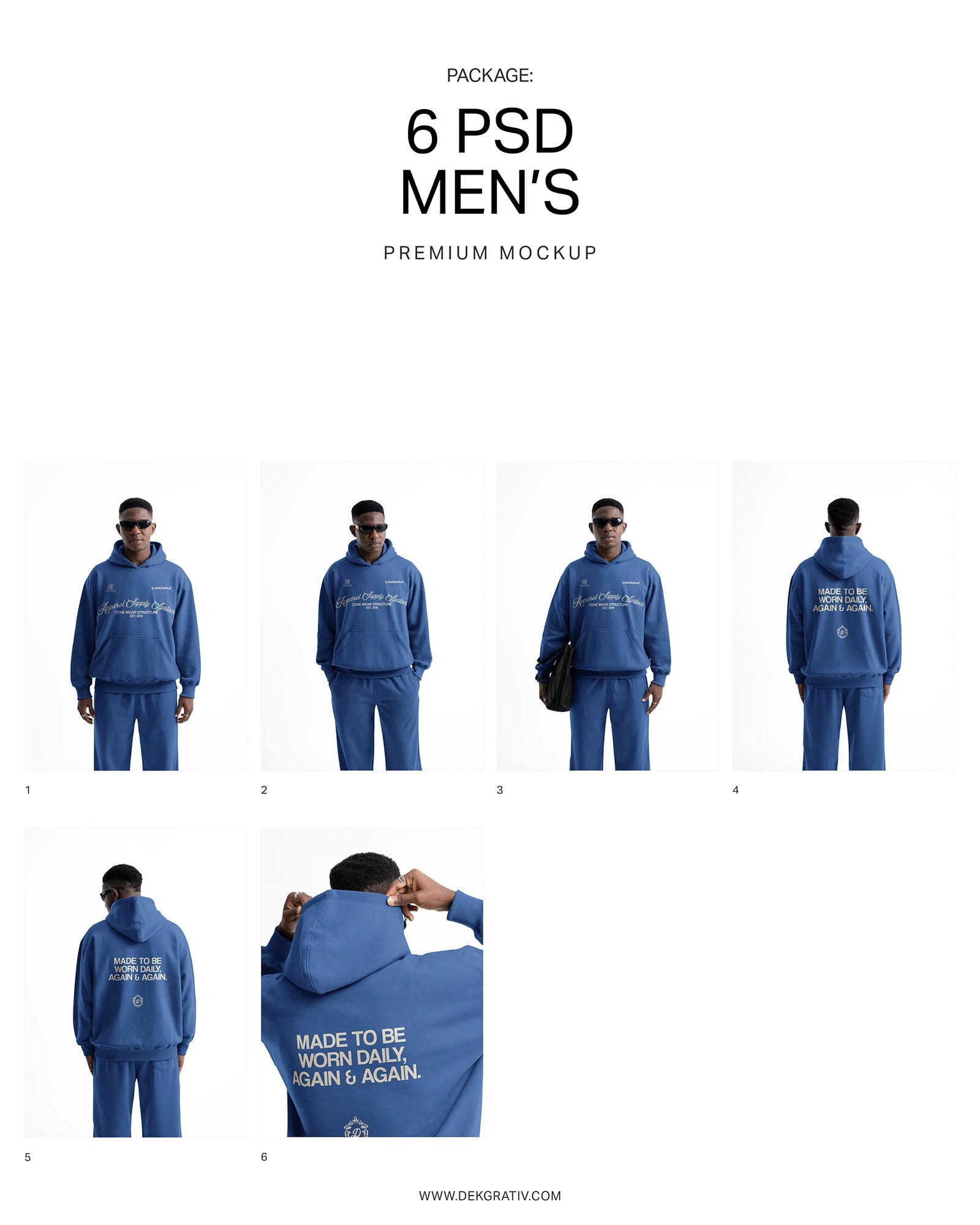 6 Premium Men’s Hoodie Mockups 2026