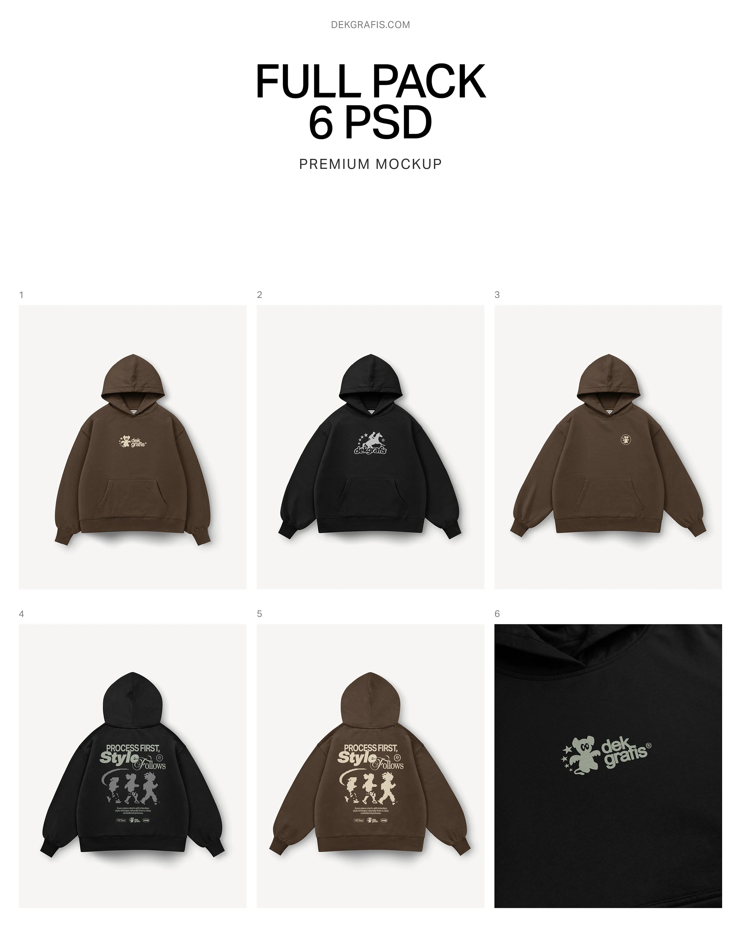 6 Premium Oversized Hoodie Mockups 2026