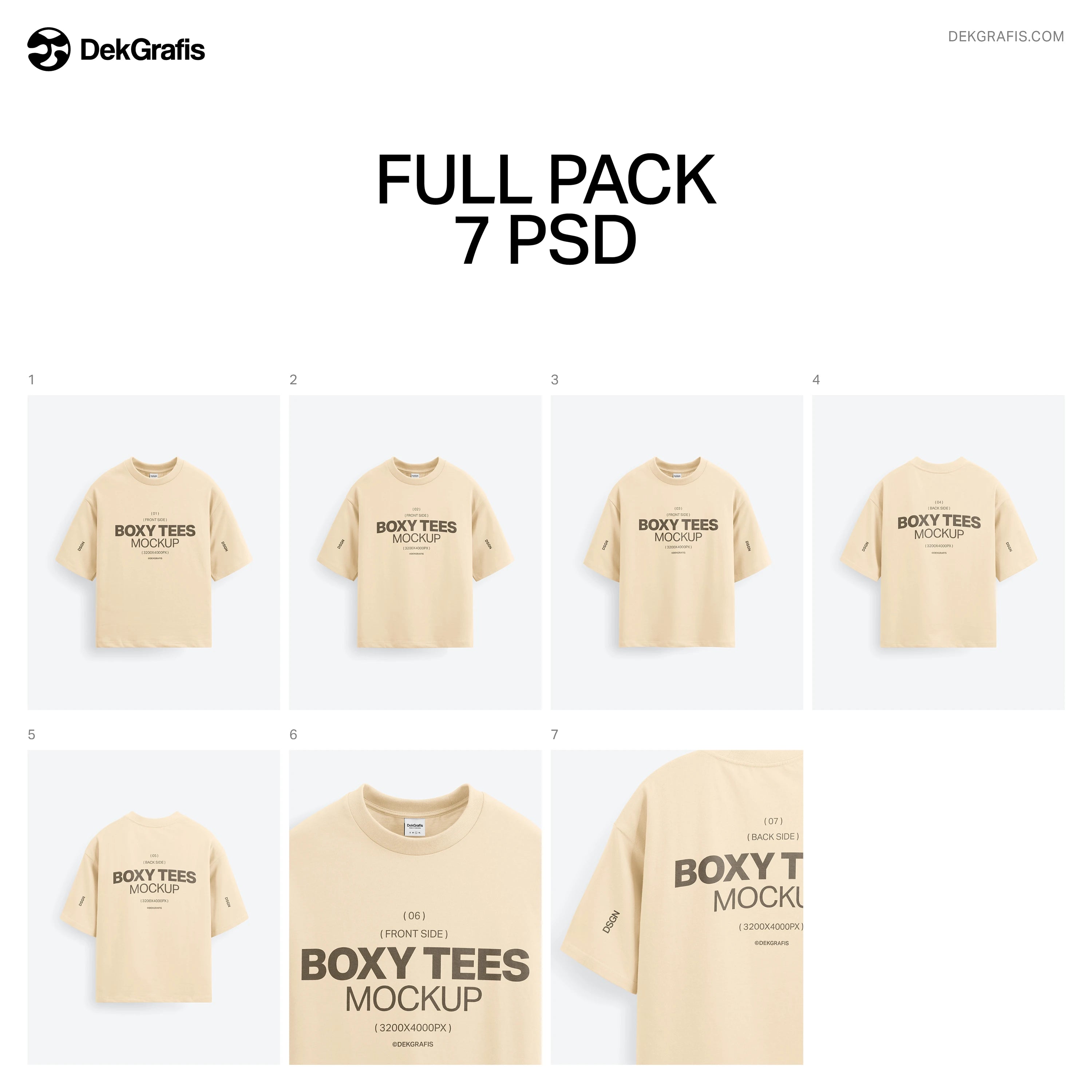 7 Boxy Fit T-Shirt Mockups Hanger Style 2026