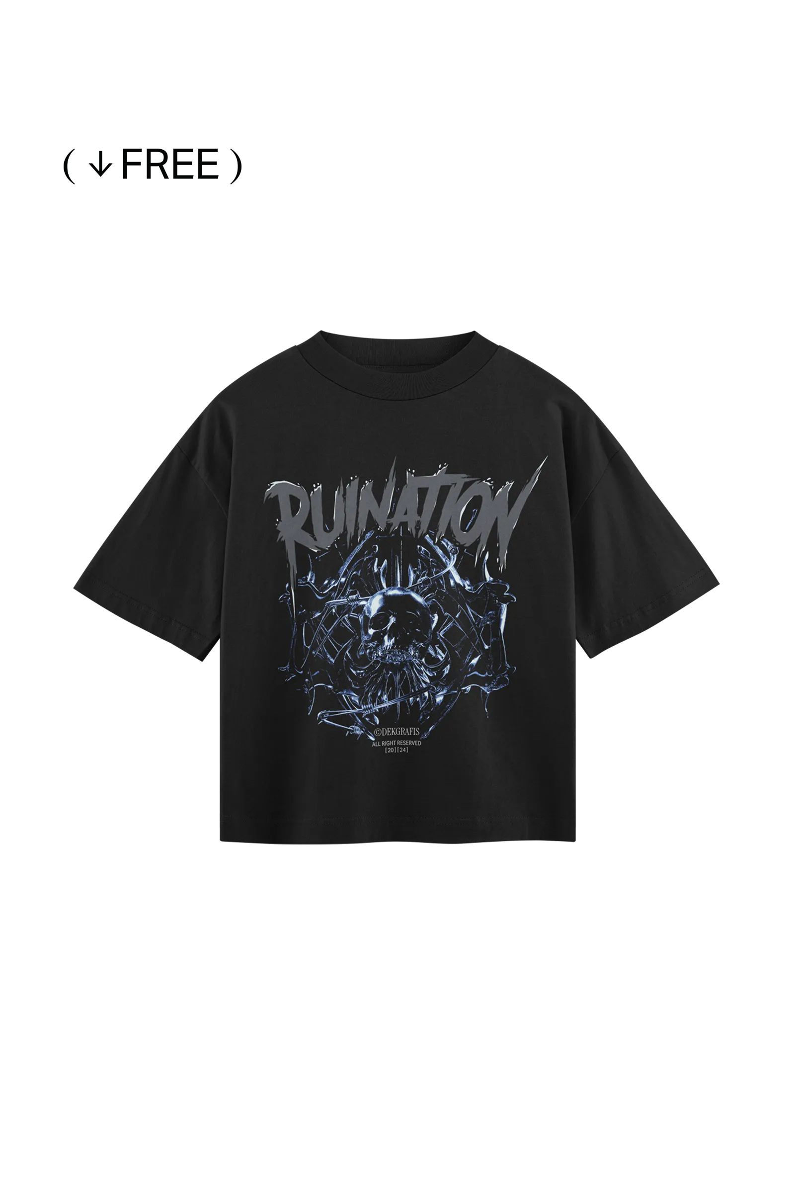 Free Boxy Fit Tees Mockup 01