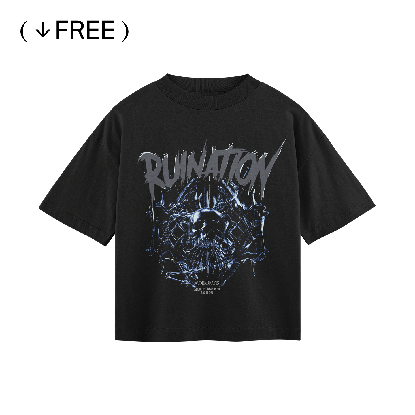 Free Boxy Fit Tees Mockup 01