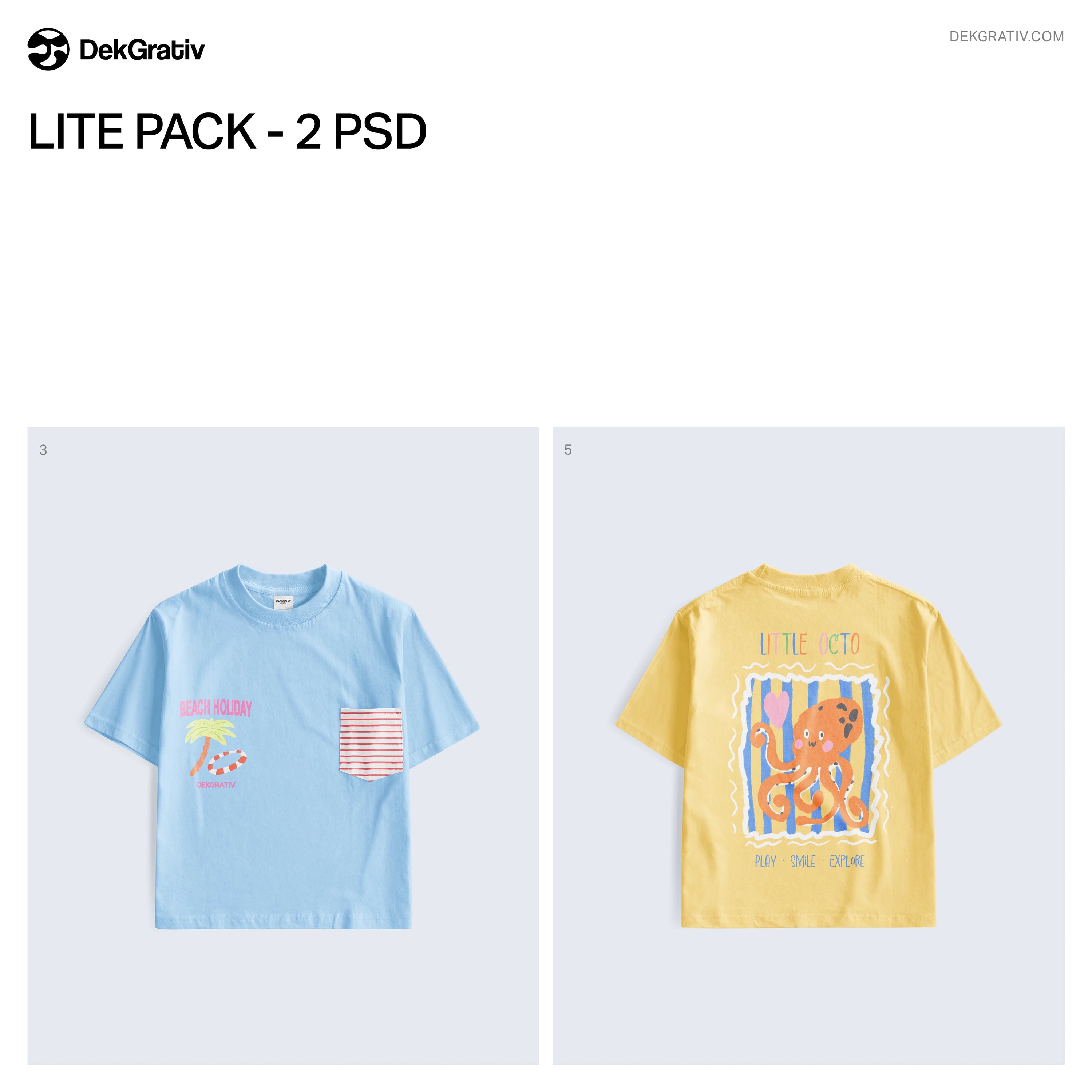6 Pocket T-Shirt Kids Mockups 2026