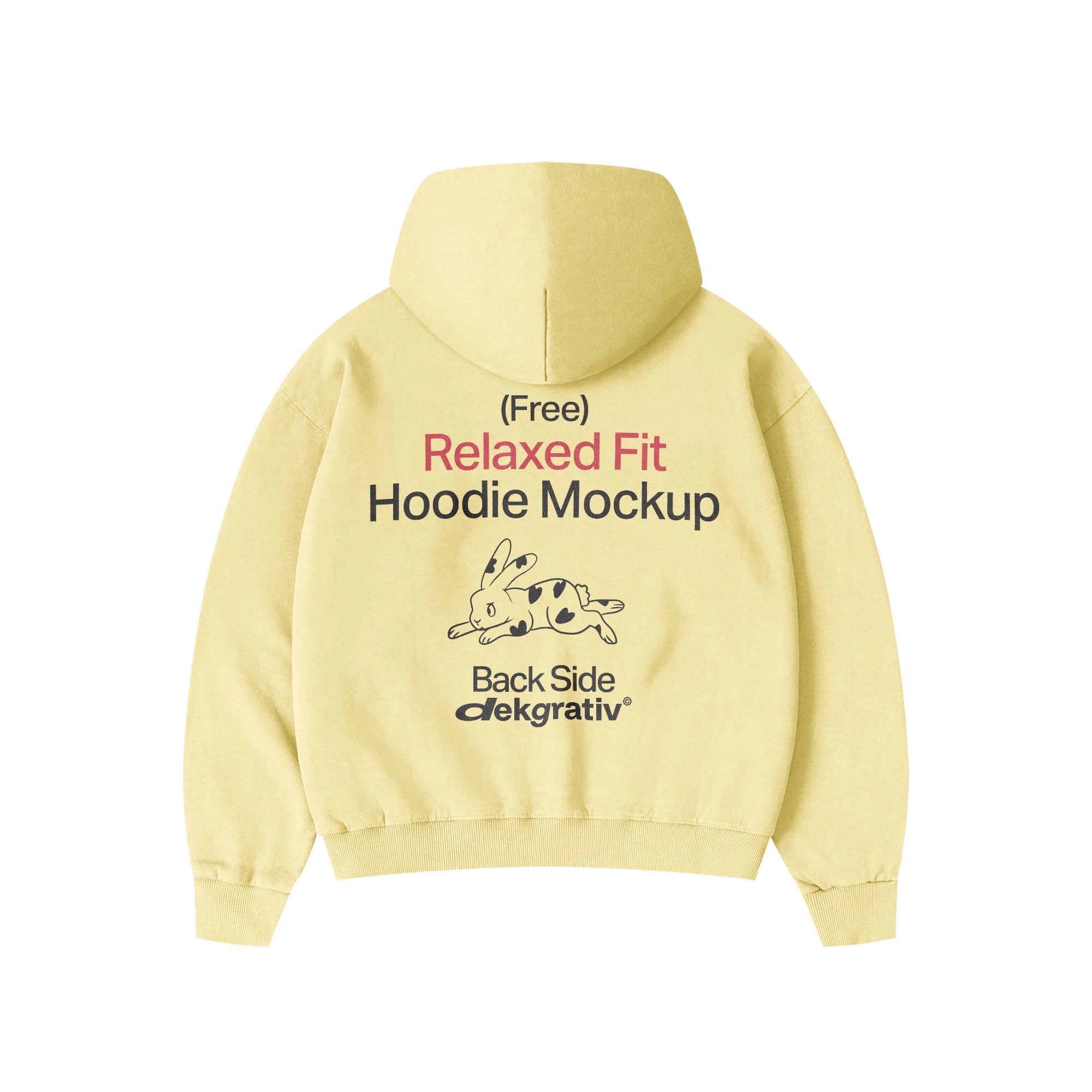 Free Relaxed Fit Hoodie Mockup