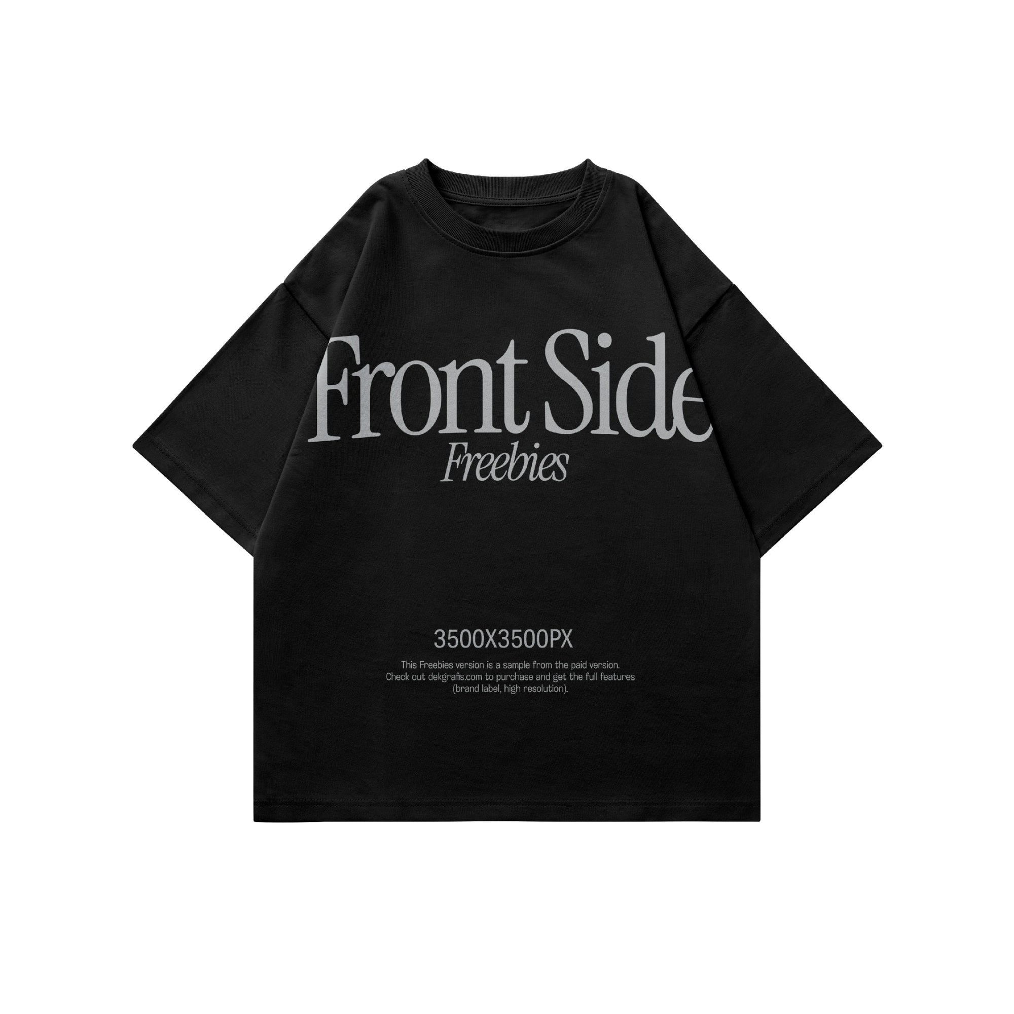 Free Oversized Tees Mockup 04