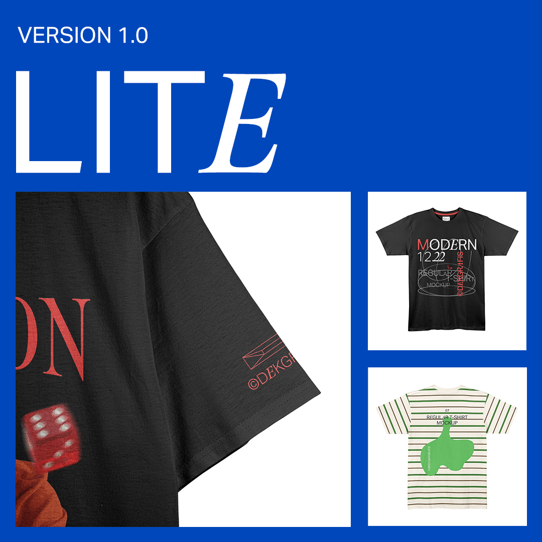 7 Mockup Kaos Regular Fit